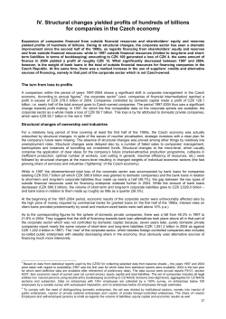 IV. Structural changes yielded profits of hundreds of billions for