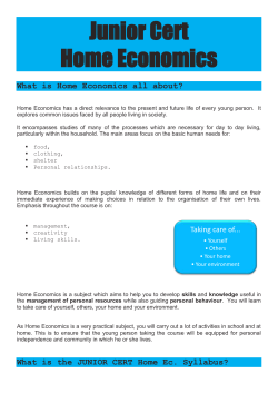 Home Economics - Gort Community School