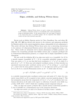 Edges, orbifolds, and Seiberg–Witten theory