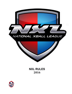 nxl rules 2016 - NXL Paintball