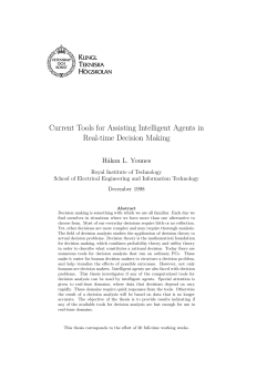 Current Tools for Assisting Intelligent Agents in