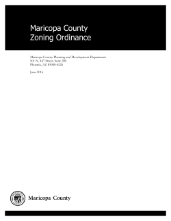 Maricopa County Zoning Ordinance