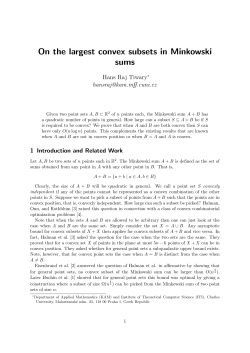 On the largest convex subsets in Minkowski sums