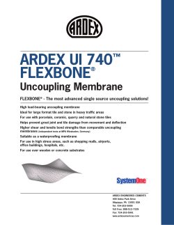ardex ui 740&trade; flexbone