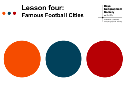 Lesson four: Football teams and cities