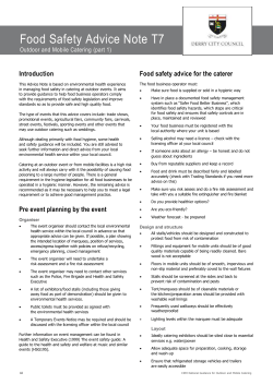 Food Safety Checklist T7 T8 Outdoor Mobile Catering (Part-1-3)
