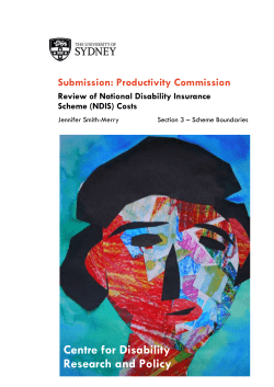 Review of National Disability Insurance Scheme (NDIS) Costs