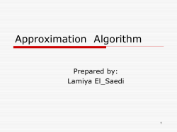 Approximation Algorithm