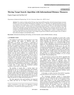 Moving Target Search Algorithm with Informational