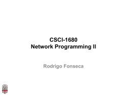 CSCI-1680 :: Computer Networks