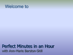 Perfect Minutes in an Hour - Totton College