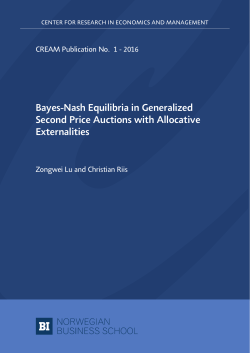 Bayes-Nash Equilibria in Generalized Second Price Auctions with