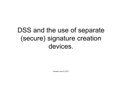 Creating Signatures at User Agent with DSS - June9-2011