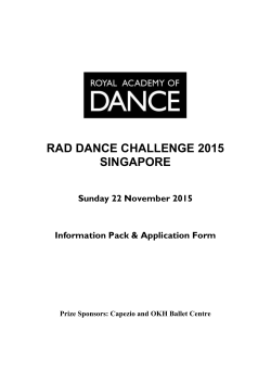 Capezio and OKH Ballet Centre RAD DANCE CHALLENGE 2015