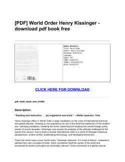 World Order Henry Kissinger - pdf