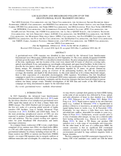 localization and broadband follow-up of the