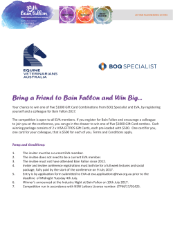 EVA BAIN FALLON YOUNG MEMBER SCHOLARSHIPS