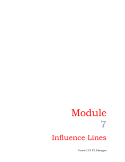 Influence Lines for Beams
