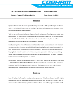 Proposal for fitness facility at Cobham