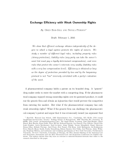 Exchange Efficiency with Weak Ownership Rights