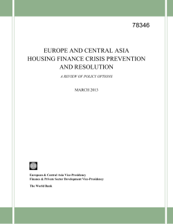 ECA Mortgage Crisis Response White Paper
