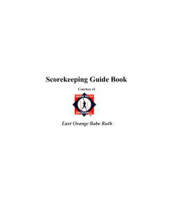 Scorekeeping Guide Book
