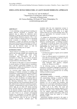 SIMULATING HUMAN BEHAVIOR: AN AGENT