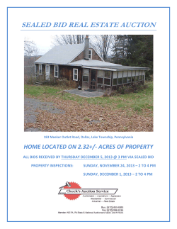 sealed bid real estate auction