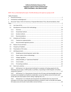 3rd draft report - The California IDER and DRP Working Groups