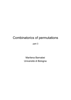 Combinatorics of permutations