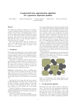 A polynomial-time approximation algorithm for a geometric