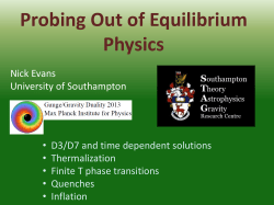 Effective Probe Dynamics - University of Southampton