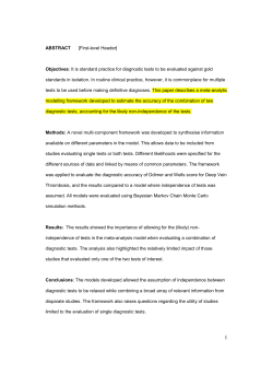 Ddimer and Wells score tests for the diagnosis of Deep Vein