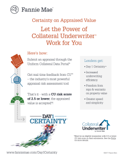 Let the Power of Collateral Underwriter&reg; Work for You