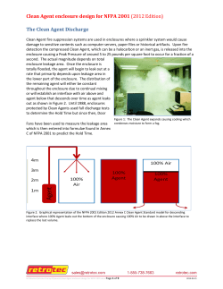 Clean Agent Enclosure Design for NFPA