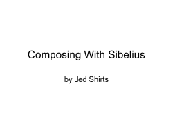 Composing With Sibelius