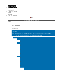 Monash Abroad - Monash Business School