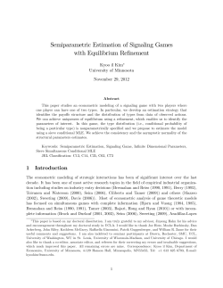 Semiparametric Estimation of Signaling Games with Equilibrium