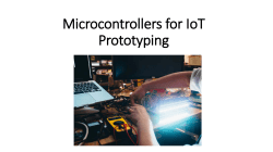 Microcontrollers for IoT Prototyping