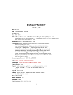 Package `xgboost`