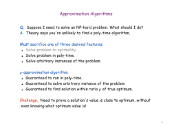 Approximation Algorithms