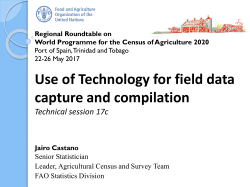 Global Strategy to Improve Agricultural and Rural Statistics