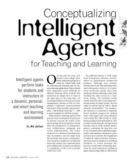 Conceptualizing Intelligent Agents for Teaching and