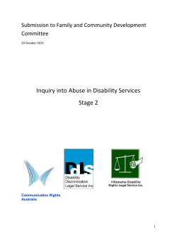 Stage 2 Disability Abuse Inquiry VIC Final