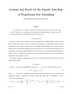 Lemmas and Proofs for the Ergodic Sum