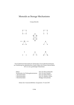 Monoids as Storage Mechanisms - Institute of Theoretical Computer