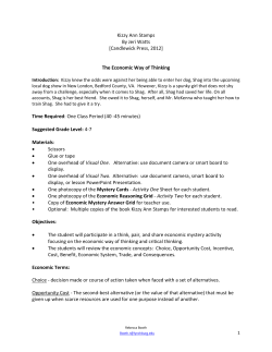 Economic Mystery Cards