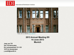 Presentazione di PowerPoint - International Distribution Institute