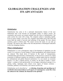Globalization of the Economy