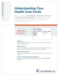 Understanding Your Health Care Cards